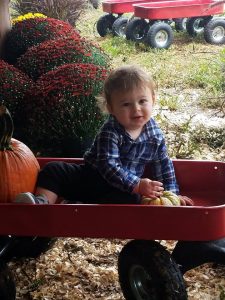 baby in wagon