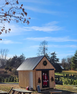 Santa waving from his workshop